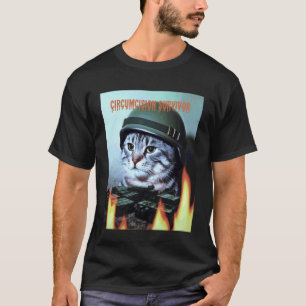 Camiseta Gato Divertido Dice Parodia de Superviviente de Ci