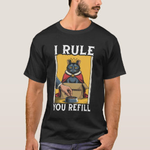 Camiseta Gato Divertido En Caja Yo Te Domino Recarga Amante