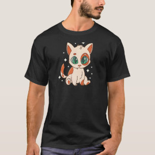 Camiseta Gato divertido en colores brillantes para hombres