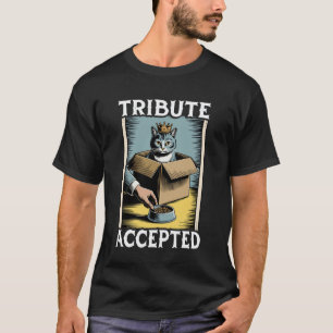 Camiseta Gato Divertido en Tributo de Caja Aceptado Amante