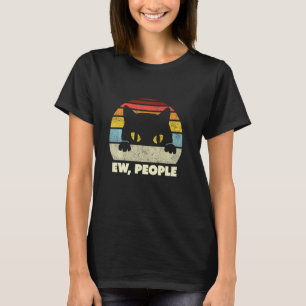 Camiseta Gato divertido estilo retro Ew People