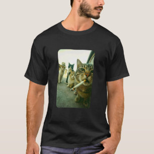 Camiseta Gato Divertido Fumando Meme Gato Cigarrillo Gato D