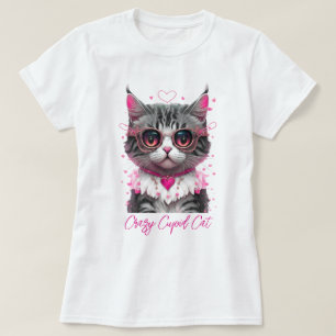 CAMISETA GATO DIVERTIDO "GATO LOCO"