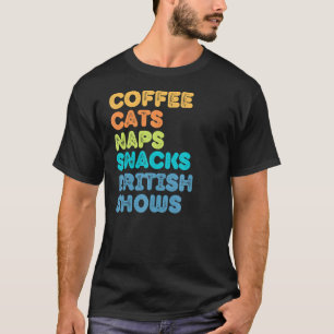 Camiseta Gato Divertido Gato Mamá Gato Papá Café Gatos Napa