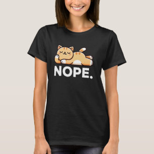 Camiseta Gato divertido gato vago no