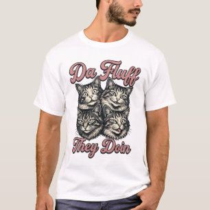 Camiseta Gato Divertido Grabado Antiguo Da Fluff Están Haci