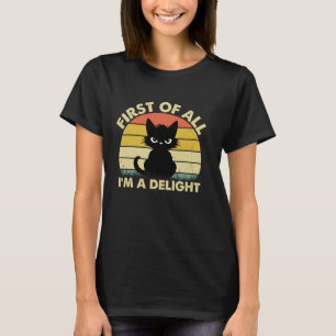Camiseta Gato Divertido Gráfico Sarcástico Primero Que Todo