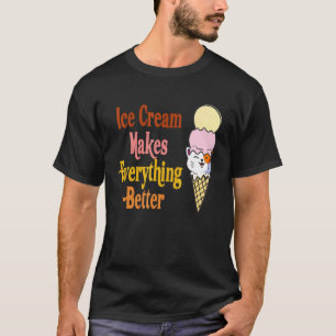 Camiseta Gato Divertido Helado Hace Que Todo Sea Mejor Gato