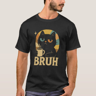 Camiseta Gato Divertido Hermano Amante de Bruh Cool Bros Ki
