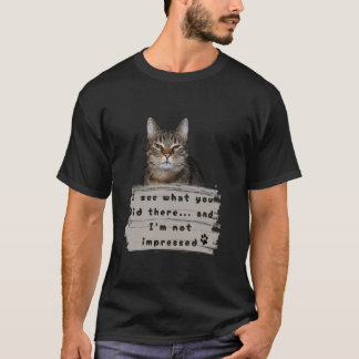 Camiseta Gato Divertido Humor Sarcástico Adulto