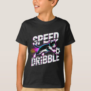 Camiseta Gato Divertido Jugando Fútbol Regalo Para Niños Ad