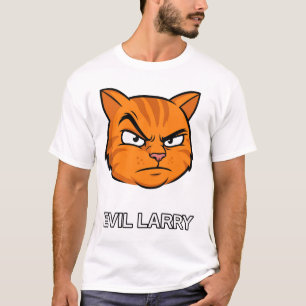 Camiseta Gato Divertido Larry Malvado