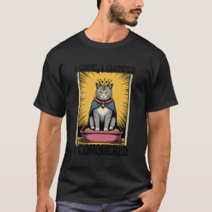 Camiseta Gato Divertido Llegué Pisoteé Conquisté Arena de G
