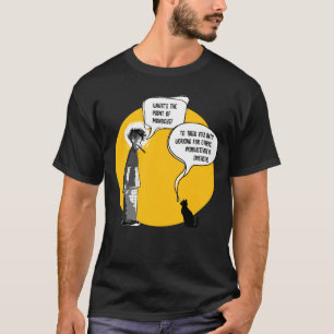 Camiseta Gato divertido lunes oficina humor sarcasmo