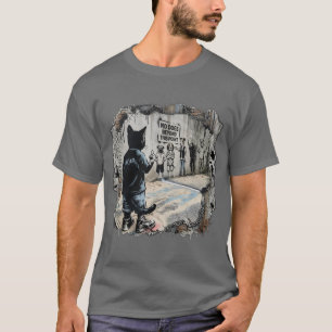Camiseta Gato Divertido Mala Actitud