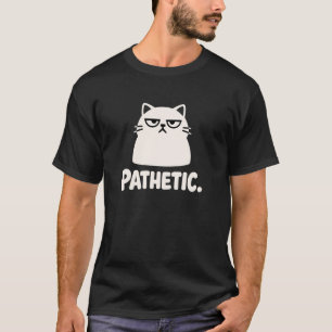 Camiseta Gato Divertido Malhumorado Patético Humor Felino S