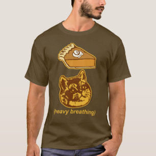 Camiseta Gato divertido Meme de la respiración pesada del