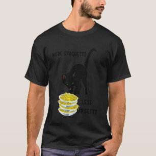 Camiseta Gato Divertido Meme Dice Más Espaguetis Menos Albo