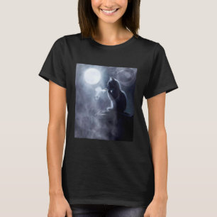 Camiseta Gato Divertido Meme Gato Fumando Gato Pensando Hum