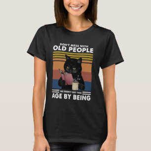 Camiseta Gato Divertido No Molestes A Las Personas Mayores