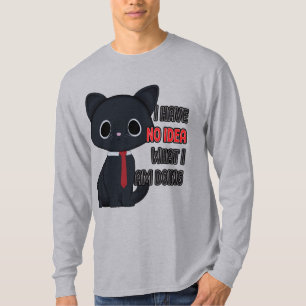 Camiseta Gato Divertido No Tengo Ni Idea De Lo Que Estoy Ha