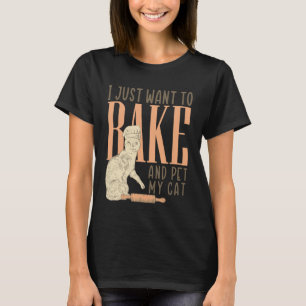 Camiseta Gato Divertido Panadería Pastel Pan Panadero Paste