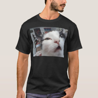 Camiseta Gato Divertido para Selfie Cámara Frontal Kitten