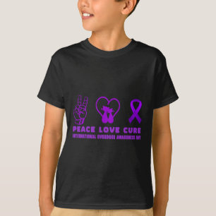 Camiseta Gato divertido Paz Amor Cura Sobredosis Ayuda para