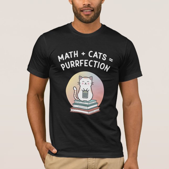 Camiseta Gato divertido profesor de matemáticas Pi friki de (Anverso)