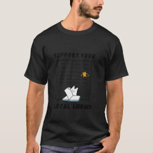 Camiseta Gato divertido que apoya a los lectores de libros