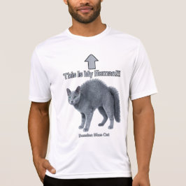 Camiseta Gato divertido ruso azul – Este es mi humano