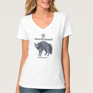 Camiseta Gato divertido ruso azul – Este es mi humano
