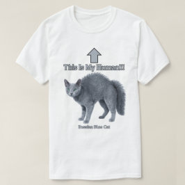Camiseta Gato divertido ruso azul – Este es mi humano
