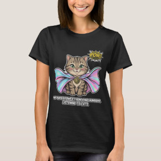 Camiseta Gato Divertido Susurrador Superpoder Tabby Capa Có