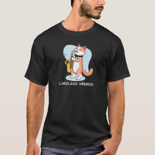 Camiseta Gato divertido toca el saxofón