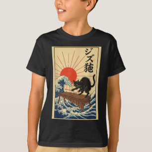 Camiseta Gato Divertido Tocando Música de Jazz en Xilófono