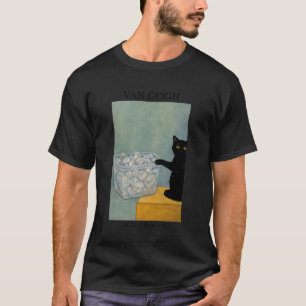Camiseta Gato Divertido Van Gogh Meme Sin Hielo Versión 188