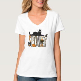 Camiseta Gato divertido y espeluznante, Halloween