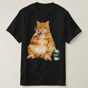 Camiseta Gato divertido y estúpidamente genial con meme de