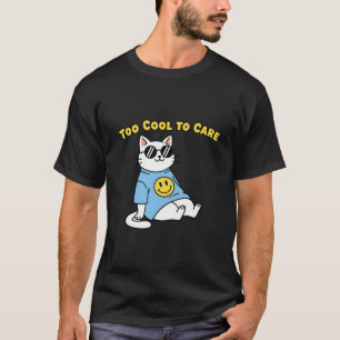 Camiseta Gato Divertido y Genial con Gafas de Sol Dibujo An