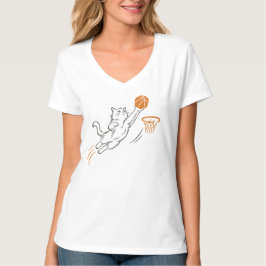 Camiseta Gato divertido y lindo de aros