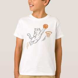 Camiseta Gato divertido y lindo de aros
