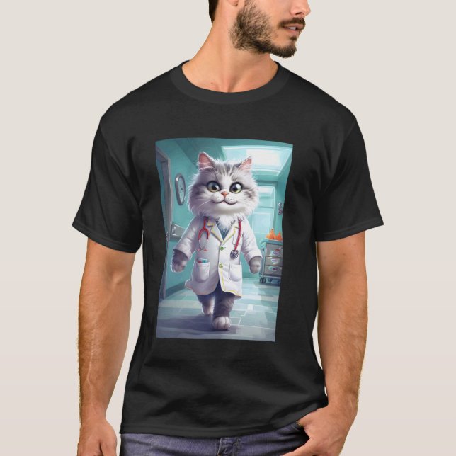 Camiseta Gato Doctor (Anverso)
