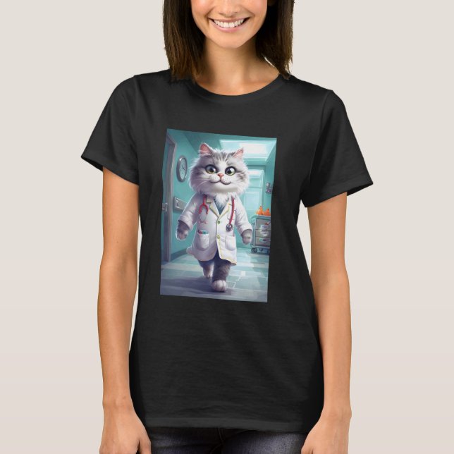 Camiseta Gato Doctor (Anverso)