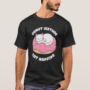 Camiseta Gato Donut Divertido