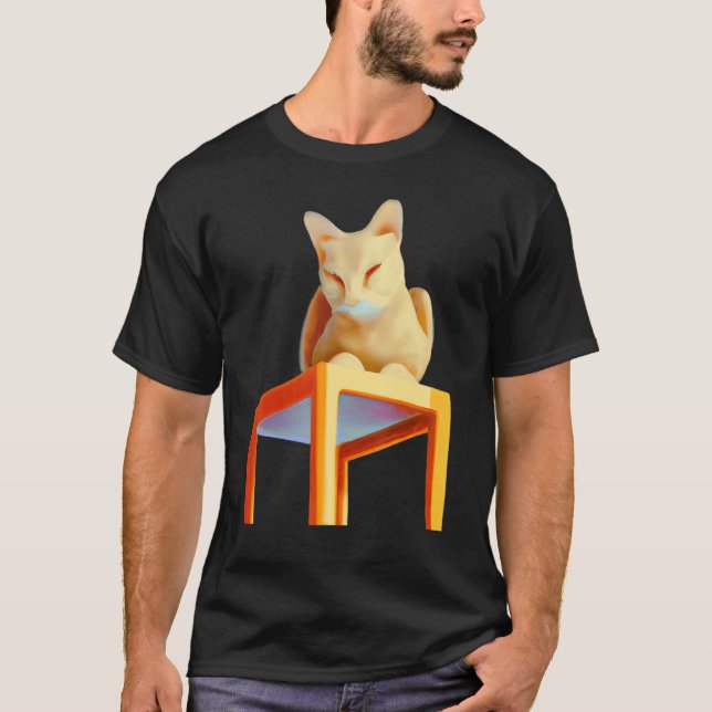Camiseta Gato dormilón (Anverso)