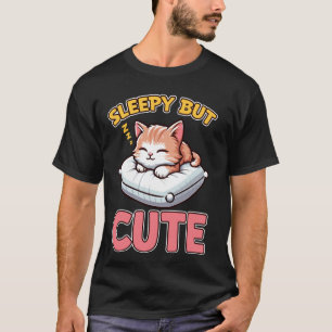 Camiseta Gato Dormilón Adorable Gatito Durmiendo