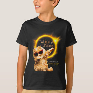 Camiseta Gato Dos Veces En Eclipse Solar De Por Vida Abril 