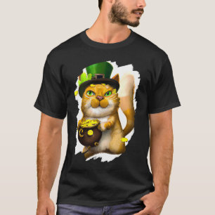Camiseta Gato duende día de San Patricio gatito gatos 6