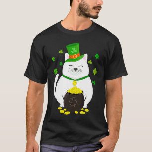 Camiseta Gato duende gráfico del día de San Patricio